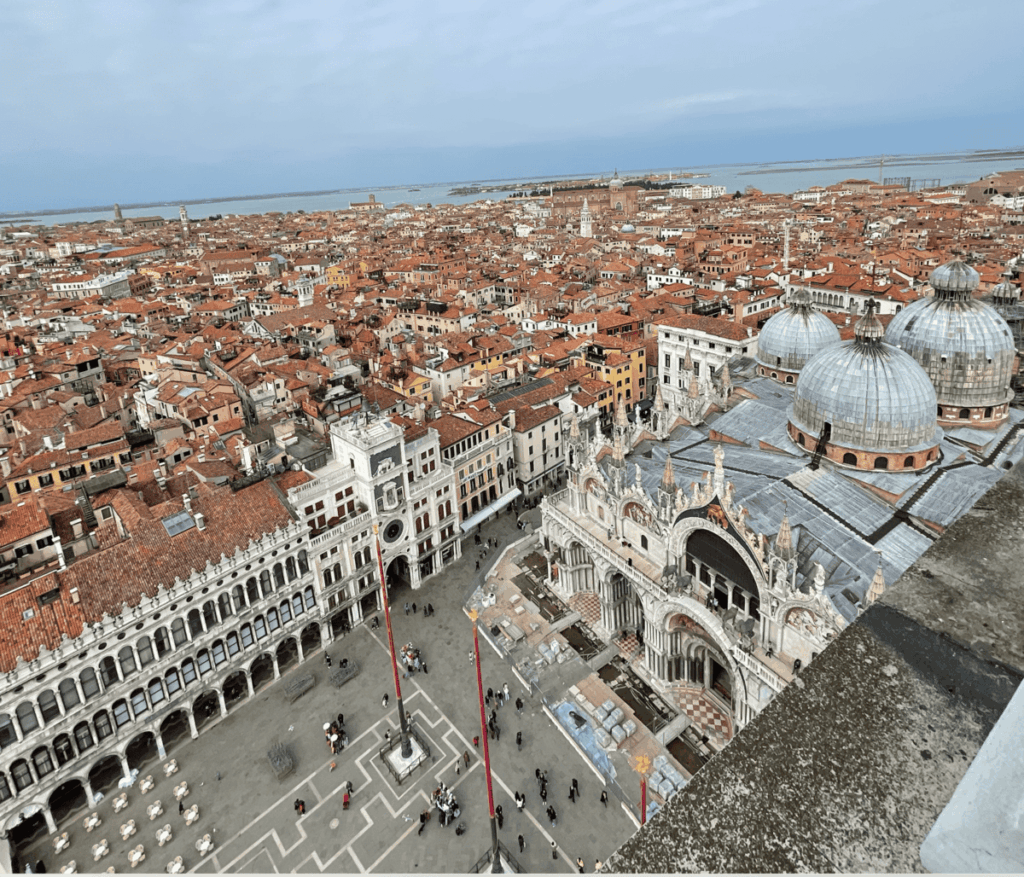 visione dal campanile piazza san marco venezia