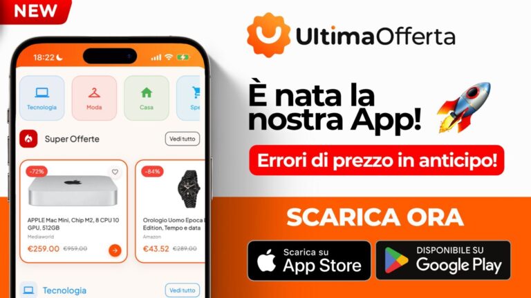 UltimaOfferta: è nata l’app ufficiale per trovare le migliori promozioni e offerte online in tempo reale