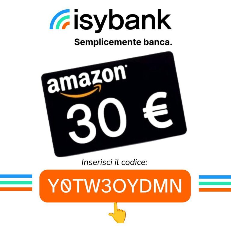 Buono Amazon da 30€ gratis con isybank: come ottenerlo (e come arrivare fino a 3.000€)