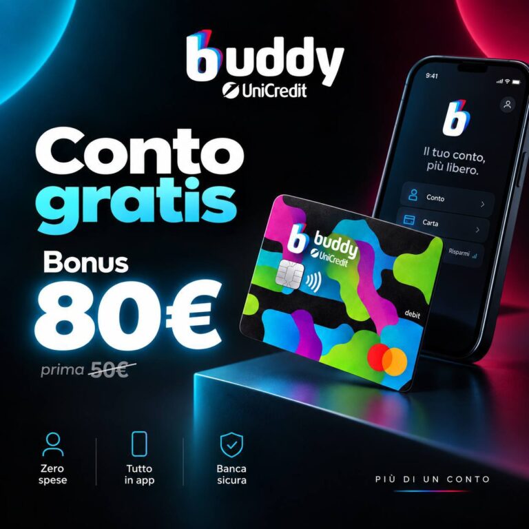 80€ Gratis Subito con Buddy UniCredit (Guida 2026)